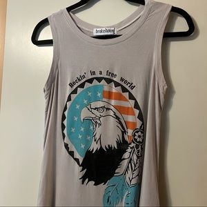 Lilac Tee. “Rockin In A Free World”